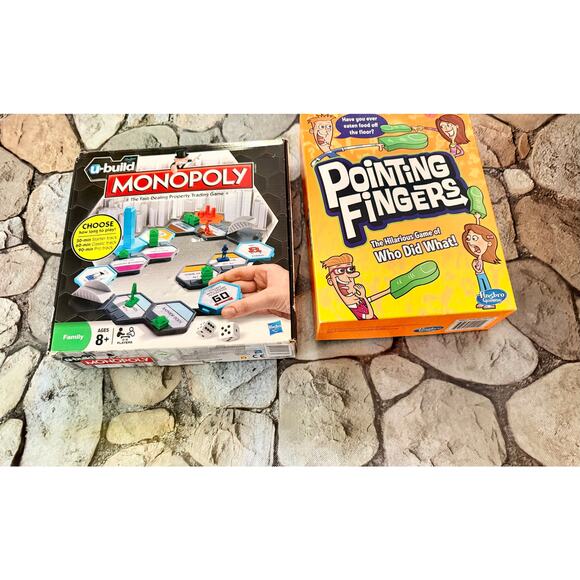 2 KIDS BOARD GAMES(U BUILD MONOPOLY-POINTING FINGERS) - Picture 9 of 9
